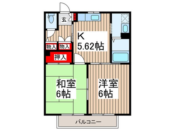 テランヴェールの物件間取画像